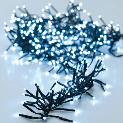 Guirlande lumineuse 14,60 m 2016 LED câble noir Boa Blanc froid