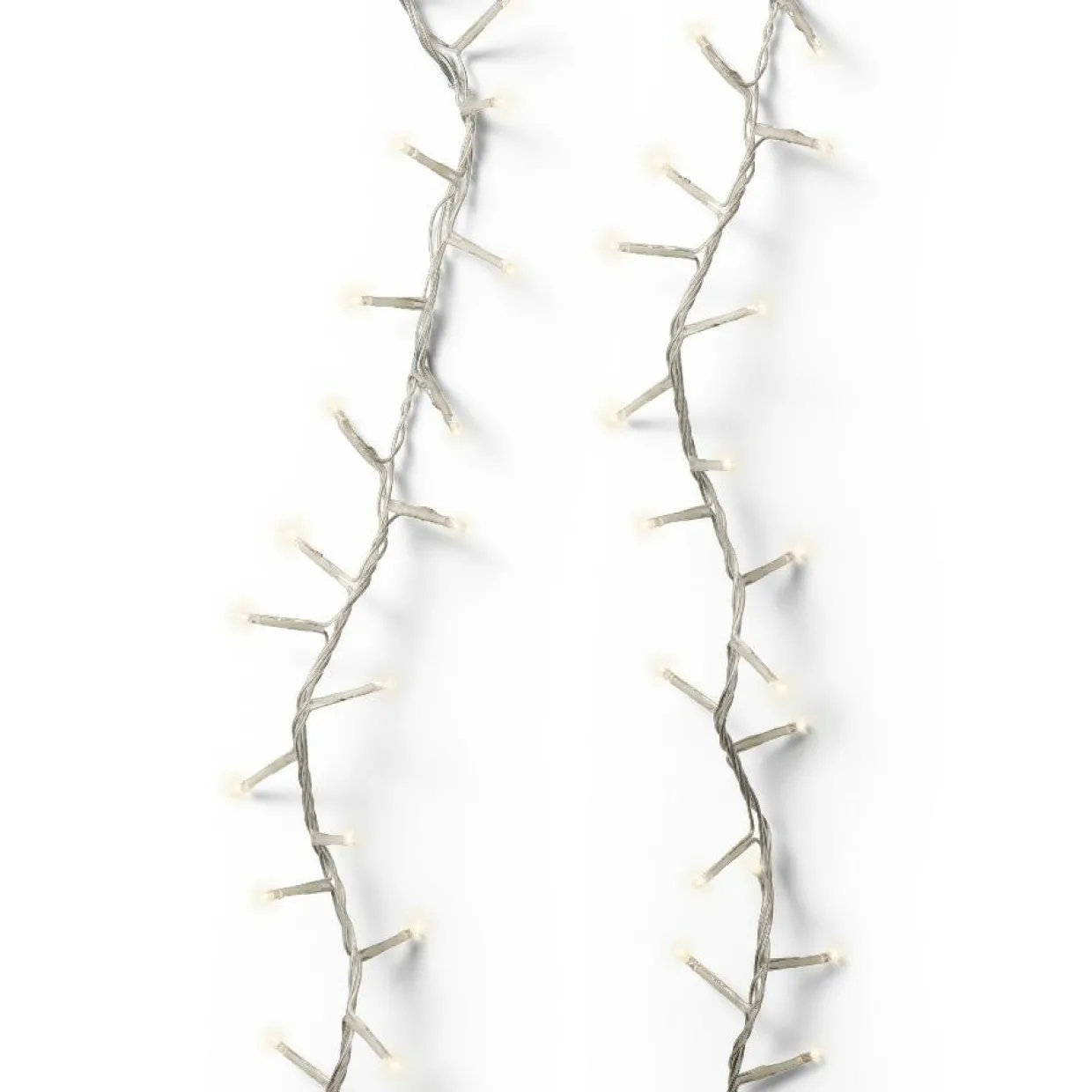 Guirlande lumineuse 34 m 1500 LED câble transparent Luxe Blanc chaud