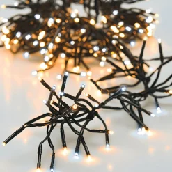 Guirlande lumineuse 21,80 m 3000 LED câble noir Boa Bicolore Blanc chaud et froid