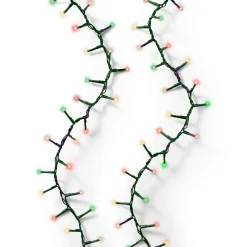 Guirlande lumineuse 11 m 500 LED câble vert Luxe Tricolore Vert/Rouge/Blanc