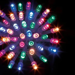 Guirlande lumineuse 10 m 100 LED câble transparent Timer Multicolore