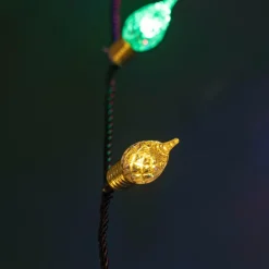 Guirlande lumineuse 18 m 180 LED câble vert Vintage Multicolore