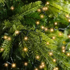 Guirlande lumineuse 11 m 500 LED câble vert Luxe Blanc chaud