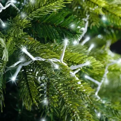 Guirlande lumineuse 11 m 500 LED câble blanc Luxe Blanc froid