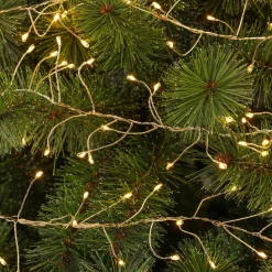 Guirlande lumineuse 6 m 480 Micro LED câble argent Luxe Blanc chaud