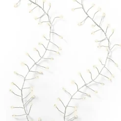 Guirlande lumineuse 6 m 480 Micro LED câble argent Luxe Blanc chaud