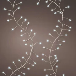 Guirlande lumineuse 12 m 960 Micro LED câble argent Luxe Blanc froid