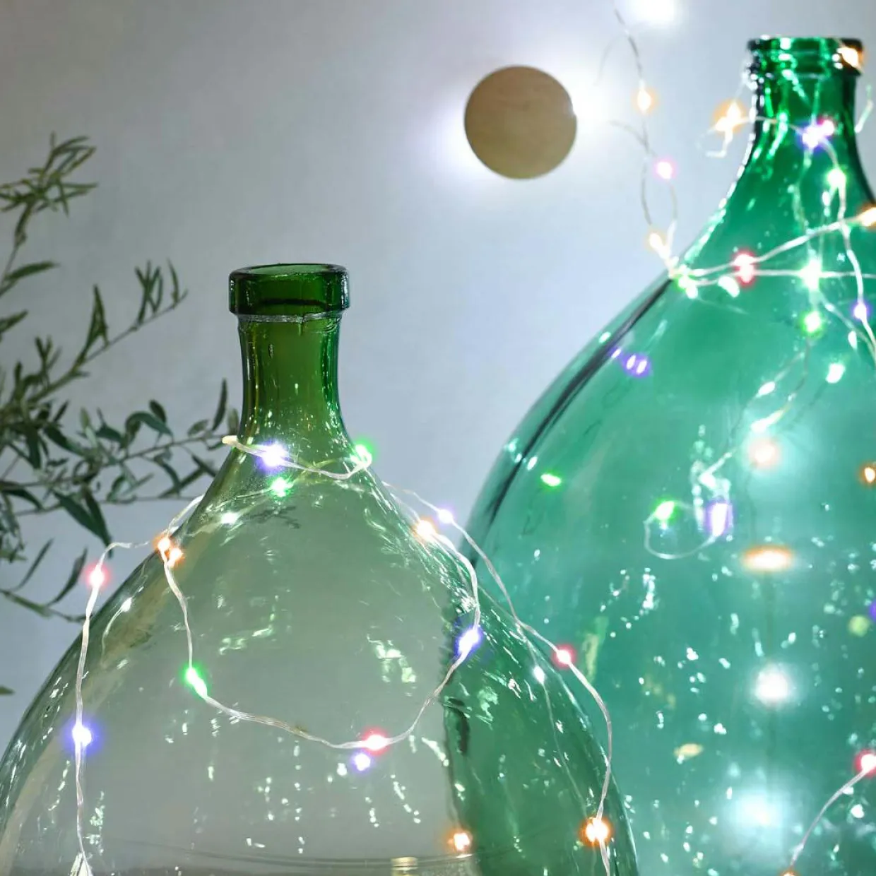 Guirlande lumineuse 10 m 100 Micro LED câble transparent Super brillante Multicolore