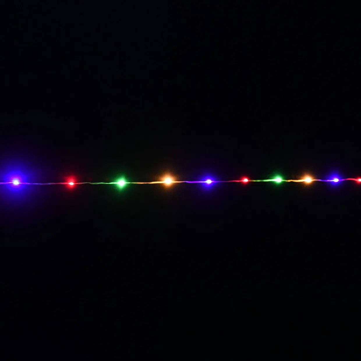 Guirlande lumineuse 10 m 100 Micro LED câble transparent Super brillante Multicolore