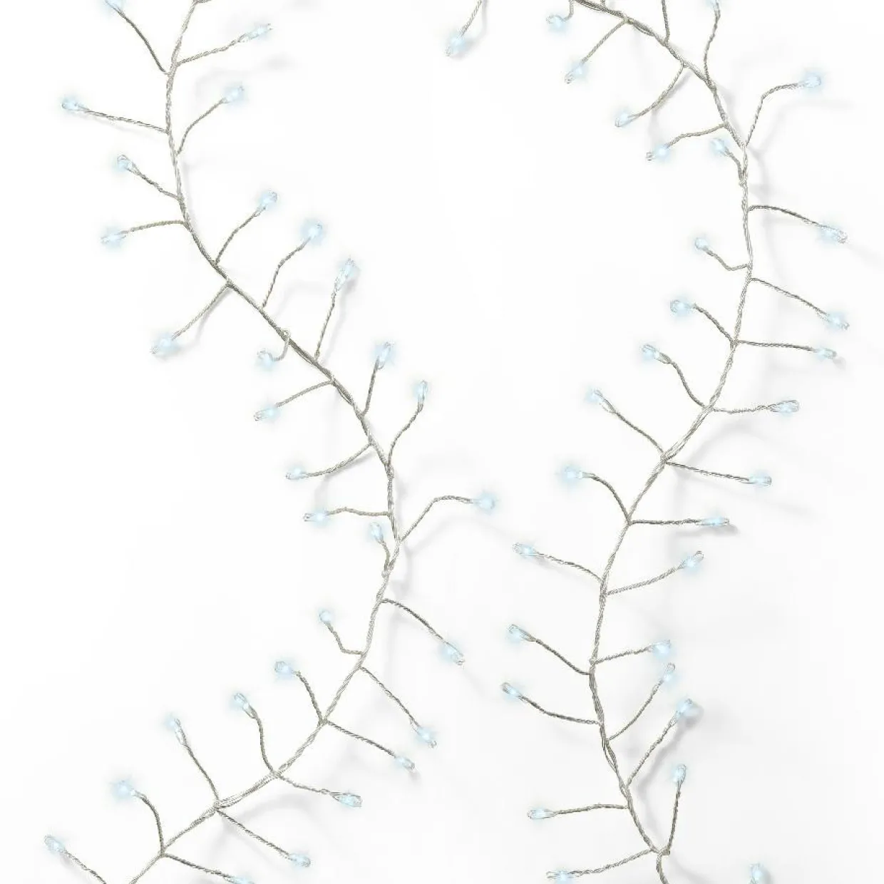 Guirlande lumineuse 6 m 480 Micro LED câble argent Luxe Blanc froid