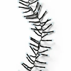 Guirlande lumineuse à piles 2 m 192 LED câble noir Grappe Durawise Blanc froid