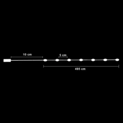Guirlande lumineuse à piles 5 m 100 Micro LED Fil d'argent Multicolore