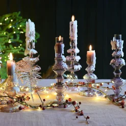 Guirlande lumineuse à piles 45 LED (180 cm) Baies Rouge et blanc chaud