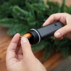 Guirlande lumineuse à piles 3,50 m 48 LED câble transparent Durawise Blanc chaud