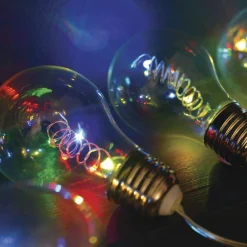 Guirlande lumineuse ampoule 2,70 m 10 LED Guinguette Multicolore