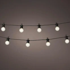 Guirlande lumineuse connectable jardin 9,5 m 20 LED Guinguette Garden Blanc chaud