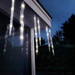 Guirlande lumineuse connectable 3,60 m 60 LED Glaçons effet Flash Blanc chaud