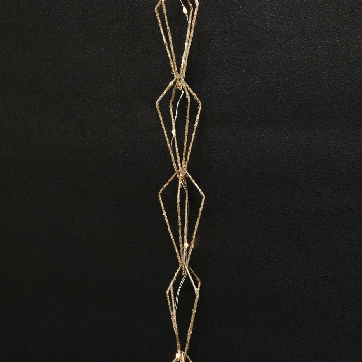 Guirlande lumineuse déco à piles 1,9 m Diamanti Blanc chaud