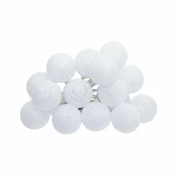 Guirlande lumineuse déco 16 boules 2,4 m Maribel Blanche