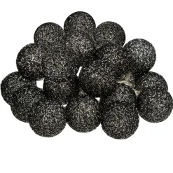 Guirlande lumineuse déco 20 boules 4,36 m Bobina Noir