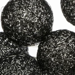 Guirlande lumineuse déco 20 boules 4,36 m Bobina Noir