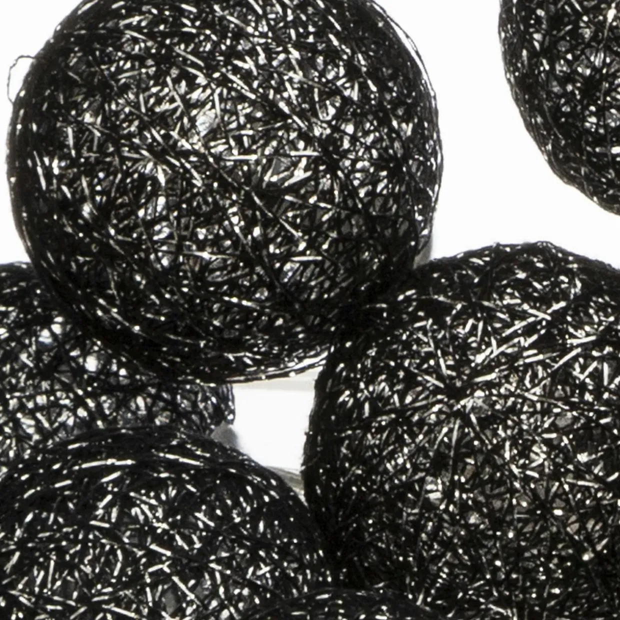 Guirlande lumineuse déco 20 boules 4,36 m Bobina Noir