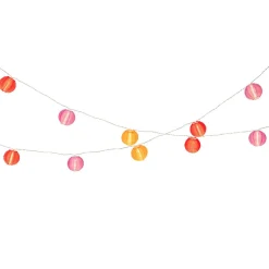 Guirlande lumineuse extérieure à piles 10 LED (2,7 m) Lanternes chinoises Multicolore