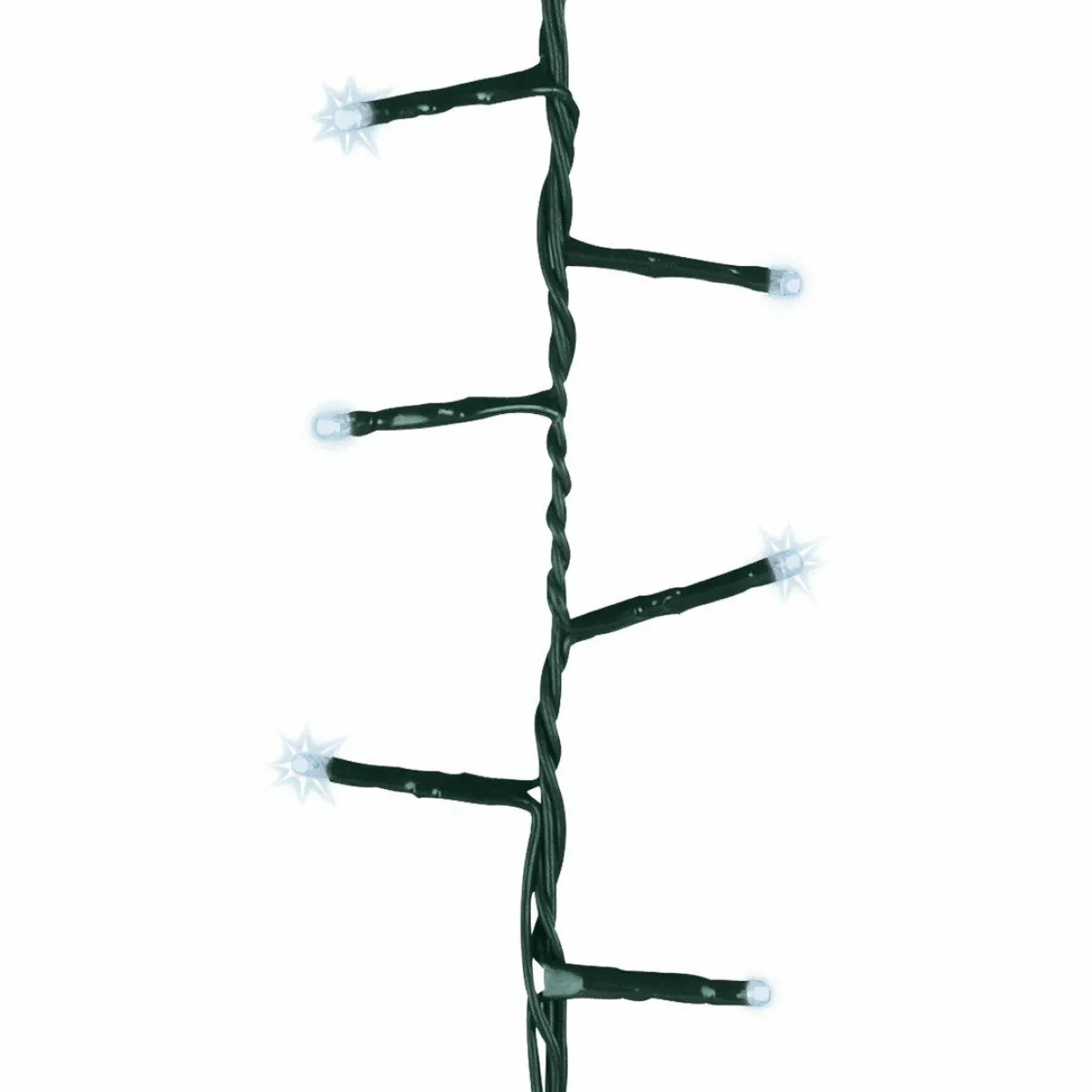 Guirlande lumineuse raccordable 11 m 500 LED câble vert Compact Blanc froid