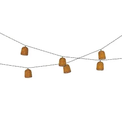 Guirlande lumineuse solaire résine tressée 8 LED (2,10 m) Campagne Naturel