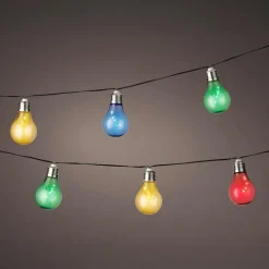 Guirlande lumineuse solaire 50 LED (4,5 m) Guinguette clignotante Multicolore