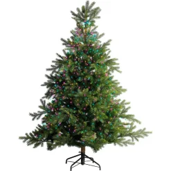 Guirlande rideau pour sapin H1,80 m 408 Micro LED câble vert Multicolore pastel