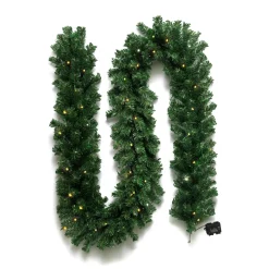 Guirlande sapin lumineuse (300 cm - D25) Royal Vert et blanc chaud