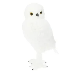 Hiboux de Noël (H49 cm) Floconis Blanc