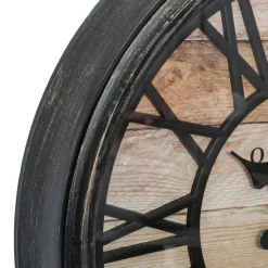 Horloge murale (D50 cm) Old Town Marron patiné