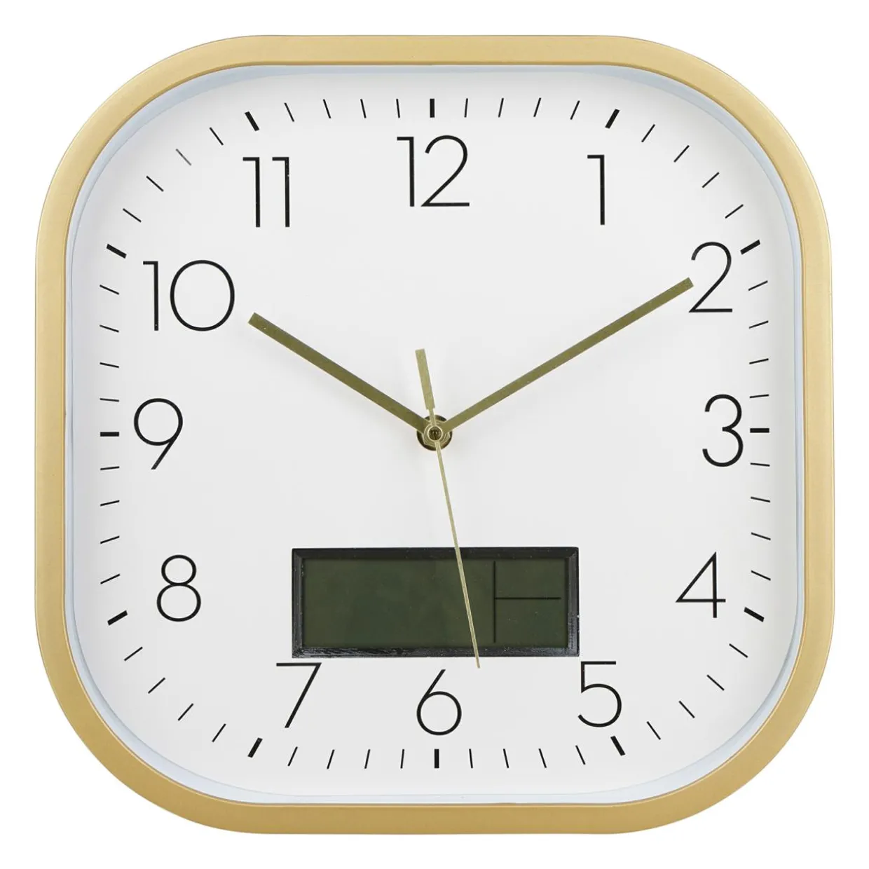 Horloge murale digitale plastique (30 cm) Timy Or