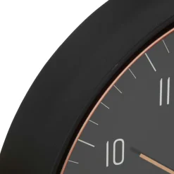 Horloge murale en métal (D29 cm) Sven Noir