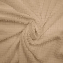 Housse de canapé extensible effet gaufré (225 x 245 cm) Sacha Beige