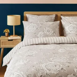 Housse de couette coton (240 x 220 cm) Lara Beige