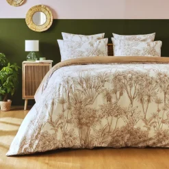 Housse de couette coton (240 x 220 cm) Lara Marron