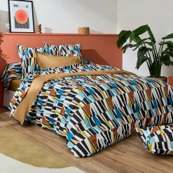 Housse de couette coton (260 x 240 cm) Pietro Multicolore