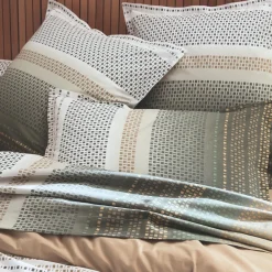 Housse de couette coton (240 x 220 cm) Niagara Vert kaki