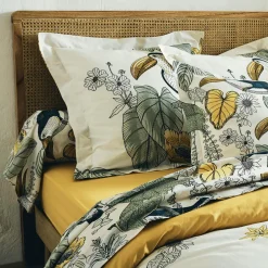 Housse de couette coton lavé (280 x 240 cm) Toco Verte