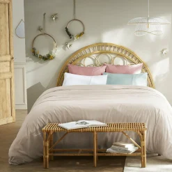 Housse de couette dentelle coton (240 x 220 cm) Jeanne Blanche