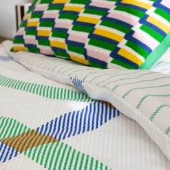 Housse de couette et deux taies coton (240 x 220 cm) Ritchi Multicolore