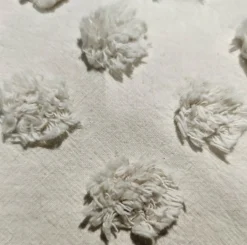 Housse de couette et deux taies coton lavé (240 x 220 cm) Moura Ecru