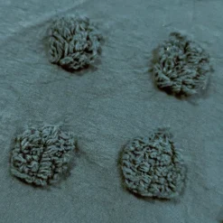 Housse de couette et deux taies coton lavé (260 x 240 cm) Moura Bleu canard