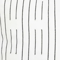 Housse de couette et deux taies coton (240 x 220 cm) Dobby Noire