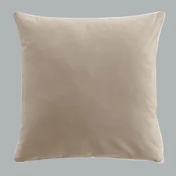 Housse de couette et deux taies coton lavé (240 x 220 cm) Linette Beige