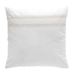 Housse de couette et deux taies coton (260 x 240 cm) Opéra Blanche