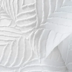 Housse de couette et une taie d'oreiller microfibre (140 x 200 cm) Heltie Blanc